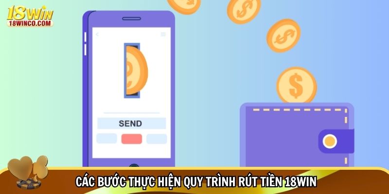Các bước thực hiện quy trình rút tiền 18WIN