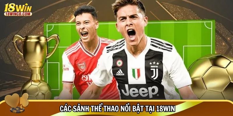 Các sảnh thể thao nổi bật tại 18WIN