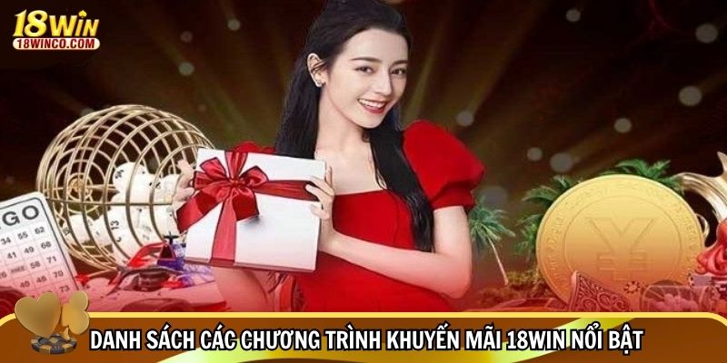 Danh sách các chương trình khuyến mãi 18WIN nổi bật