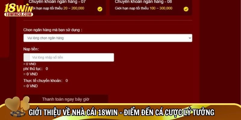Giới thiệu về nhà cái 18WIN – điểm đến cá cược lý tưởng